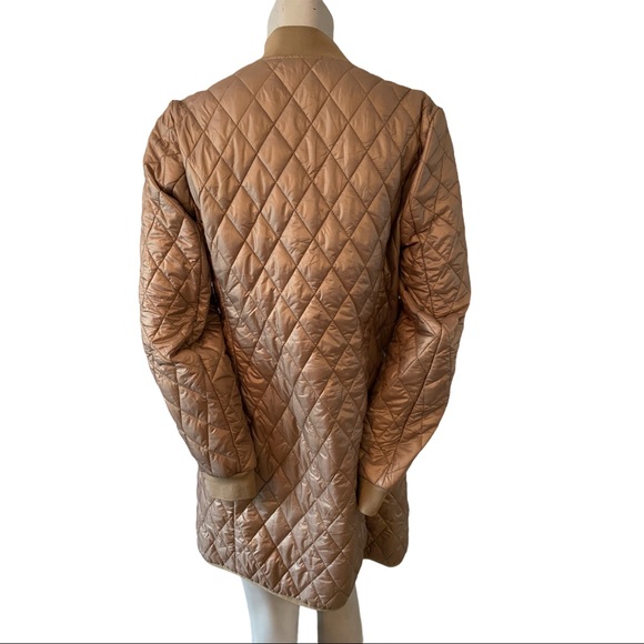 Sung Alfred Sung Gold Quilted Jacket Size Large - Picture 3 of 3